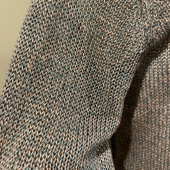 525 America / knit cardigan medium green and rose colour - Picture 2 of 7